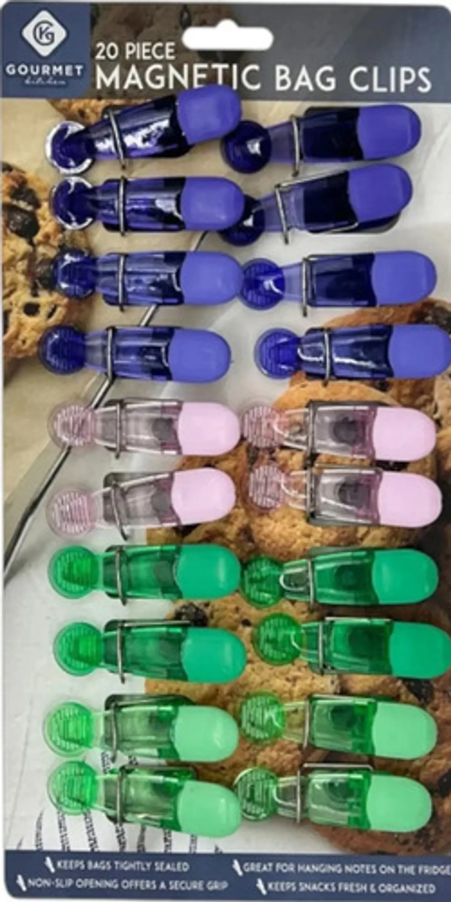 20 Pinzas Magnéticas Multifunción Sellar Bolsa De Alimentos 2