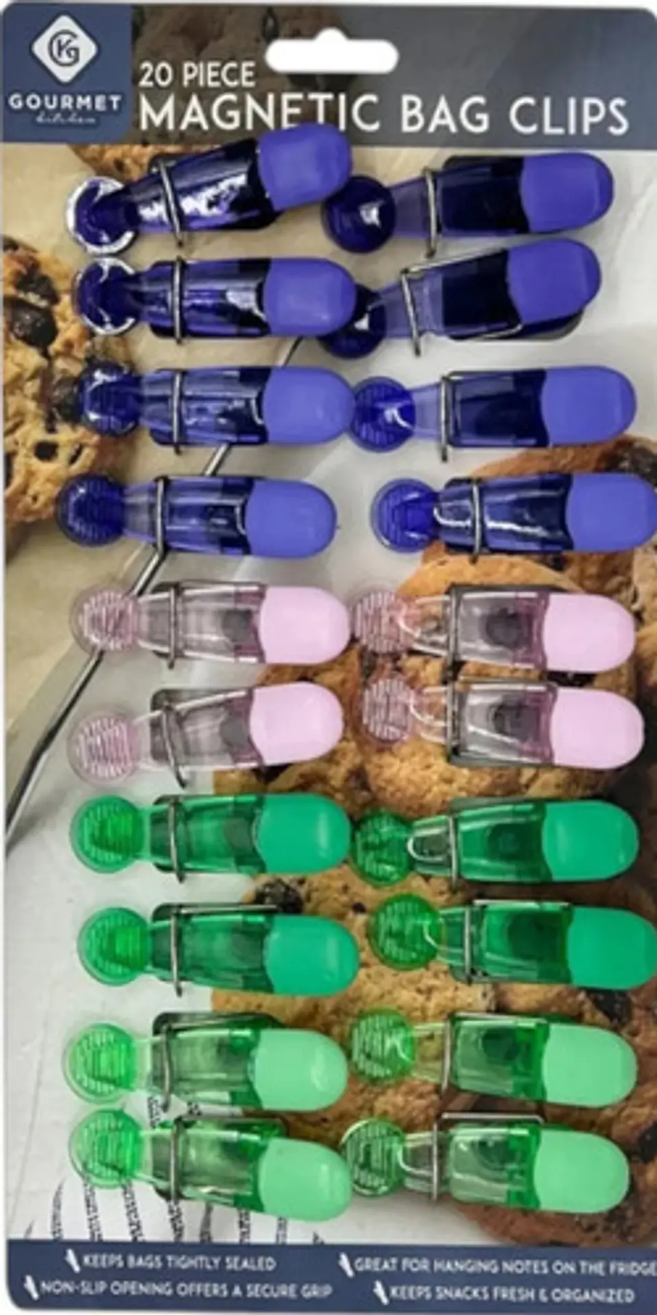 20 Pinzas Magnéticas Multifunción Sellar Bolsa De Alimentos 2
