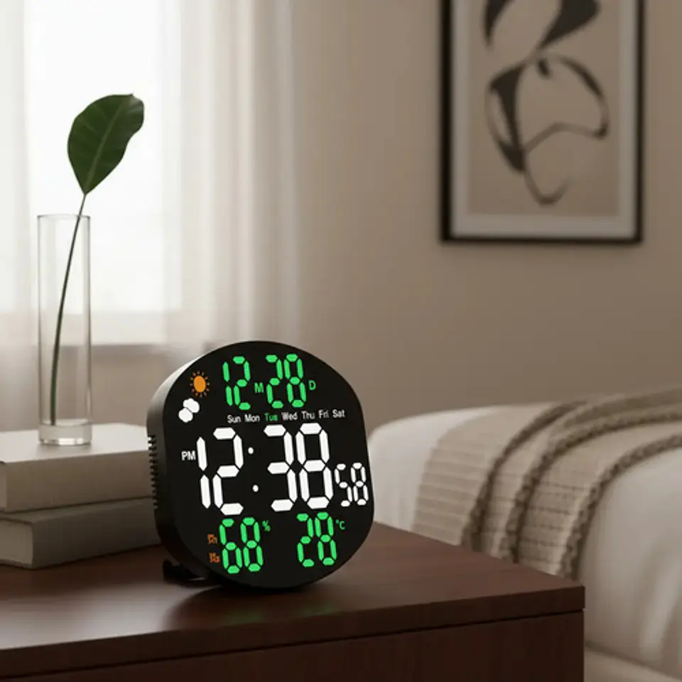 Reloj Digital De Pared Con Controlador Usb 1