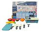 Lavaplatos Juguete Con Utensilios De Cocina Alimentos Velcro Azul Oscuro - Miniatura 3