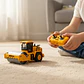 Carro De Construcción Control Remoto Blower Aplanadora Escala 1:18 Amarillo - Miniatura 3