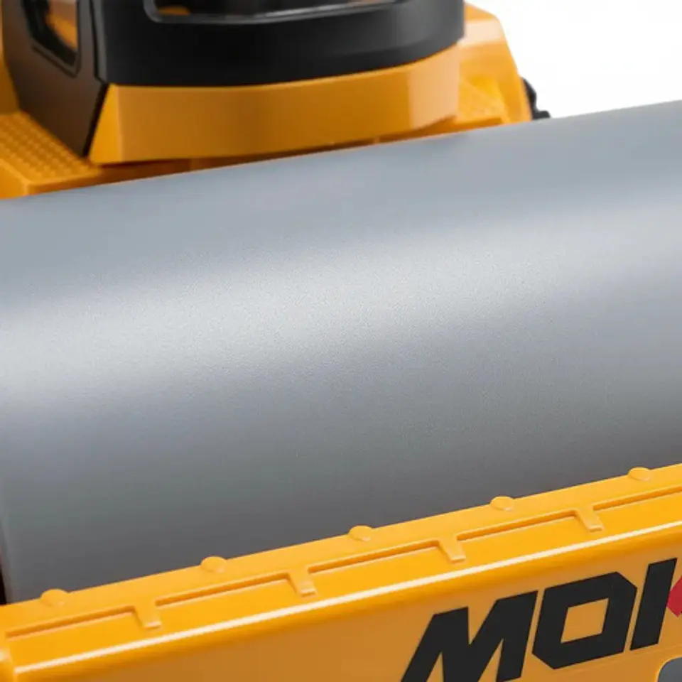 Carro De Construcción Control Remoto Blower Aplanadora Escala 1:18 Amarillo 4