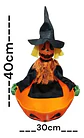 Juguete Eléctrico Halloween Tazon Para Dulces Bruja Calabaza - Miniatura 4