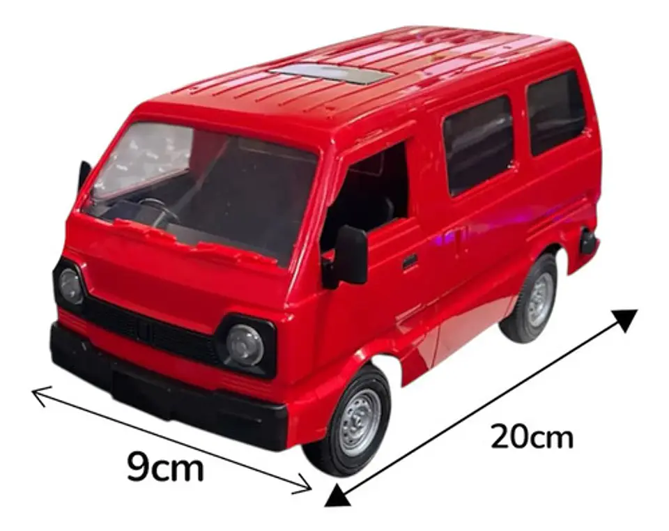 Carro Control Remoto Abertura Puertas Luces Sonidos Humo Cian Bus/van 4