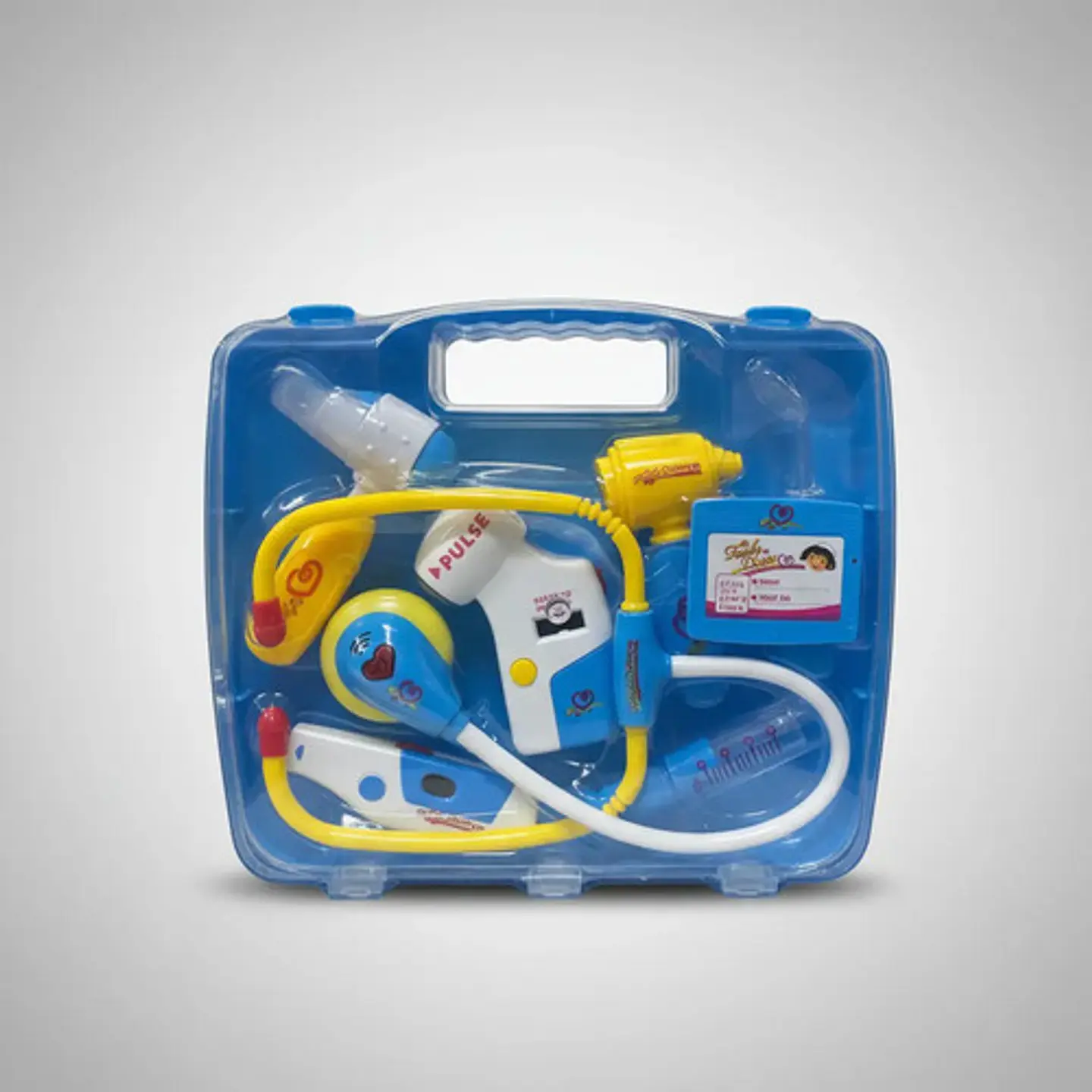 Kit Maletin De Doctor Niño Y Niña Estetoscopio 8 Pcs 9900b Azul 6