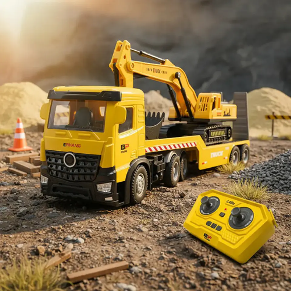 Trailer Plataforma Control Remoto Maquina Excavadora Articul 4