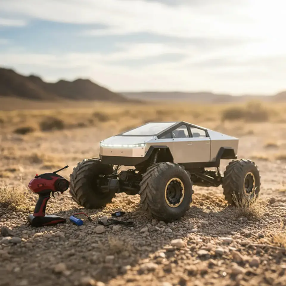 Cybertruk Control 1:8 4x4 Carroceria Metalica Grande 50cm 1