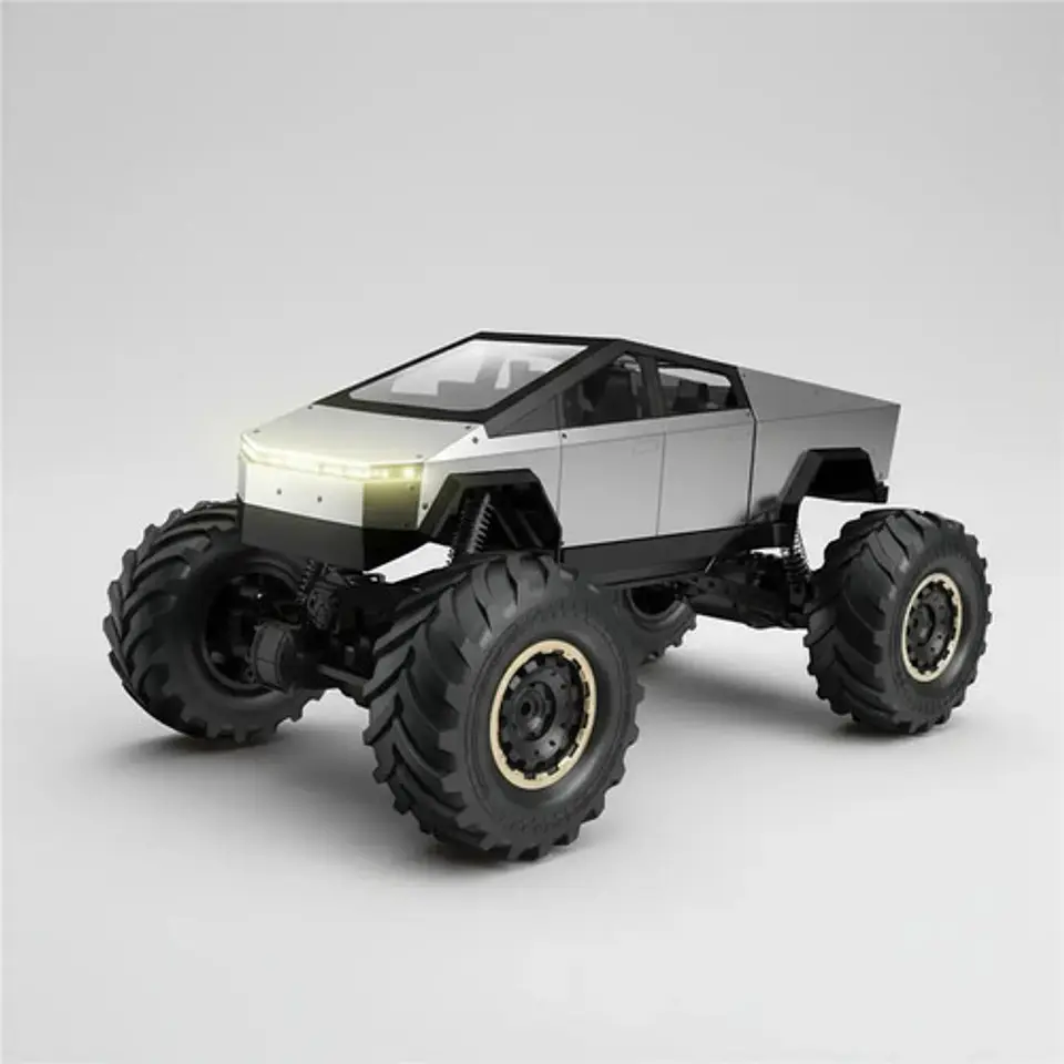 Cybertruk Control 1:8 4x4 Carroceria Metalica Grande 50cm 10