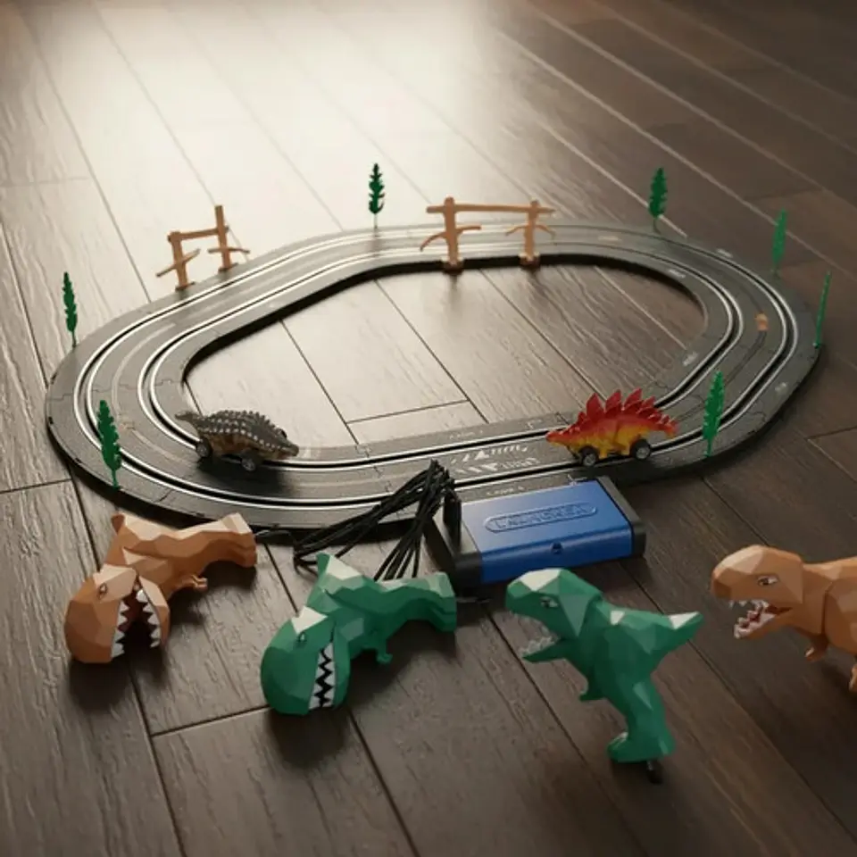 Pista Dinosaurios Carreras Dinosaur Track Top Turbo 200 Cm 3