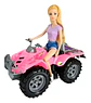 Cutrimoto Luces Y Sonidos Muñeca Fashion Tifanny Color Rosa Personaje Cuatrimoto - Miniatura 1