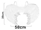 Alas Angel Halloween Fiesta Disfraz Roja Negra Blanca 55x40cm - Miniatura 8