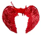Alas Angel Halloween Fiesta Disfraz Roja Negra Blanca 55x40cm - Miniatura 9