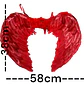 Alas Angel Halloween Fiesta Disfraz Roja Negra Blanca 55x40cm - Miniatura 11