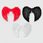 Alas Angel Halloween Fiesta Disfraz Roja Negra Blanca 55x40cm - Miniatura 15