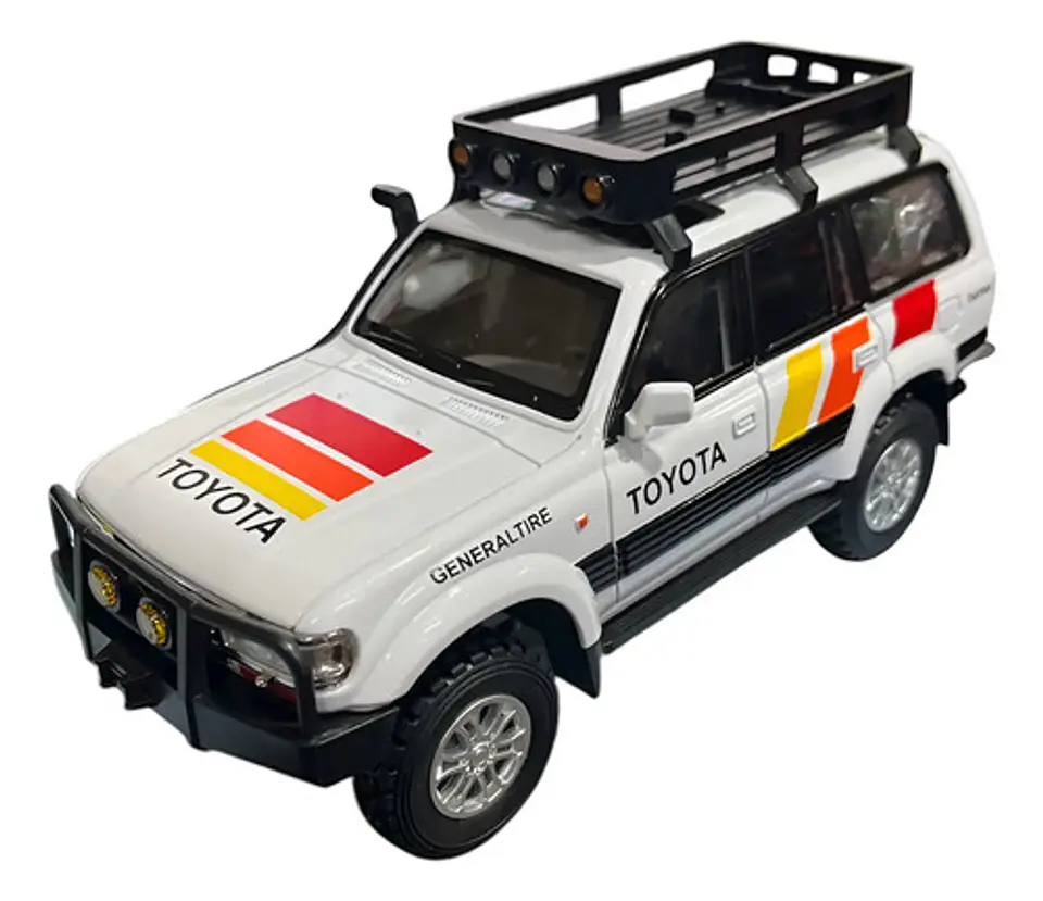Toyota Lc80, Camioneta De Colección Escala 1:24, Con Luces. 1
