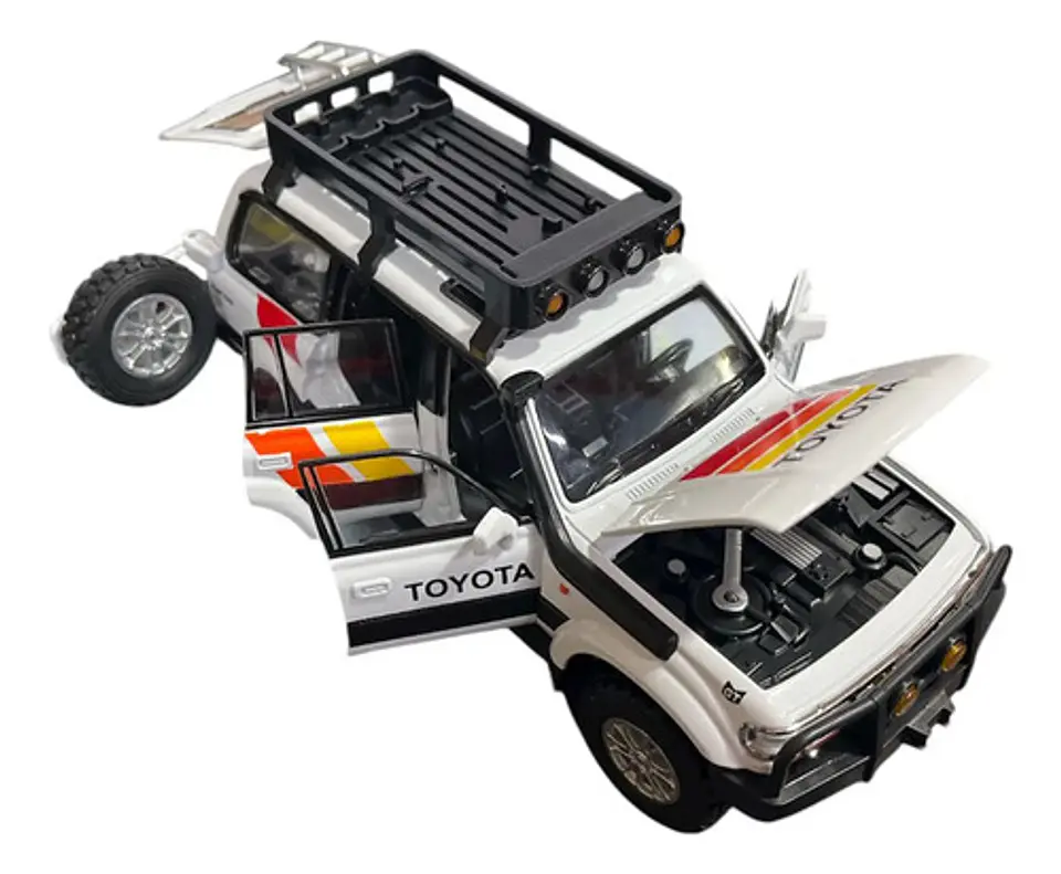 Toyota Lc80, Camioneta De Colección Escala 1:24, Con Luces. 2