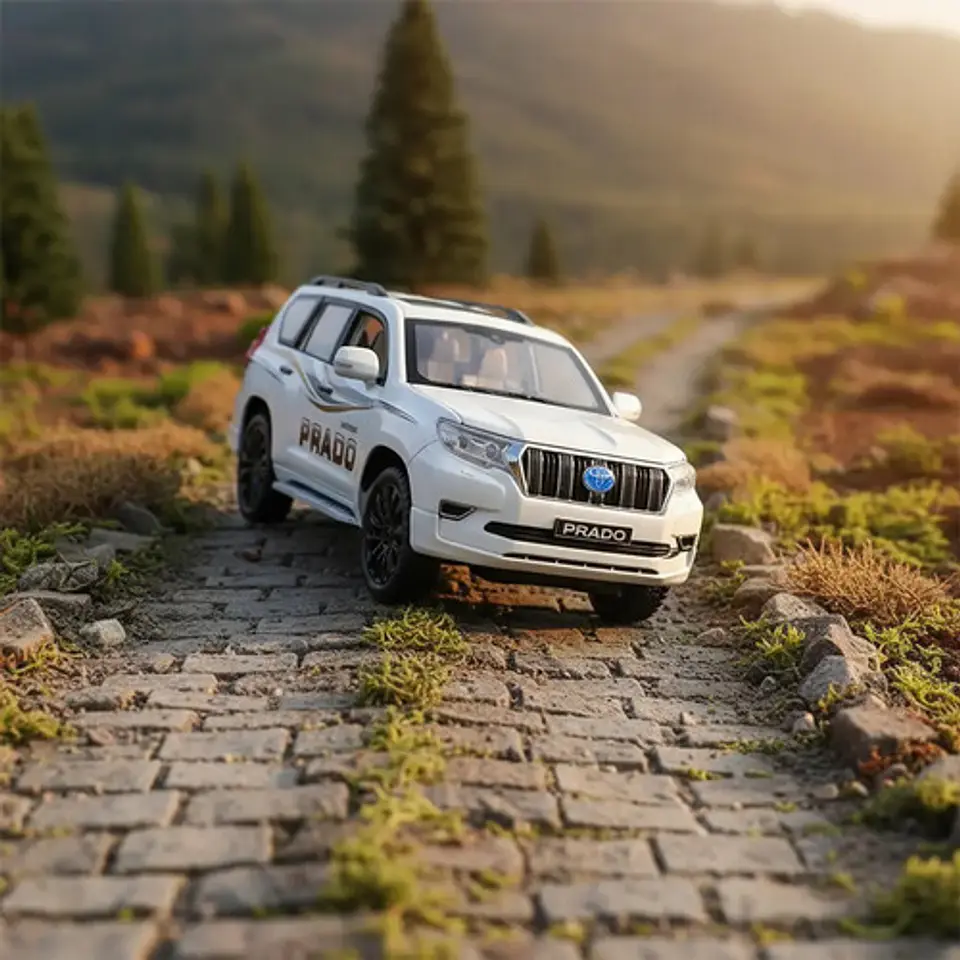 Toyota Prado A Escala 1:18 Metálico Con Luces Lujosa Avatibl 4