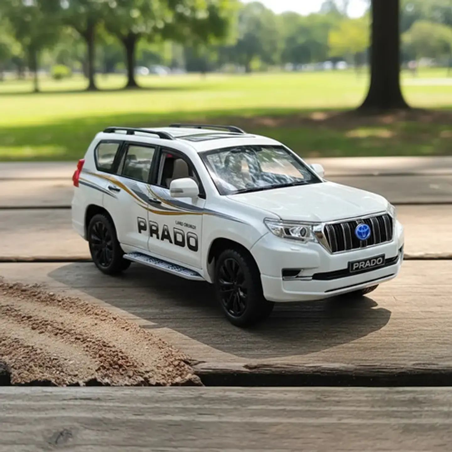 Toyota Prado A Escala 1:18 Metálico Con Luces Lujosa Avatibl 8