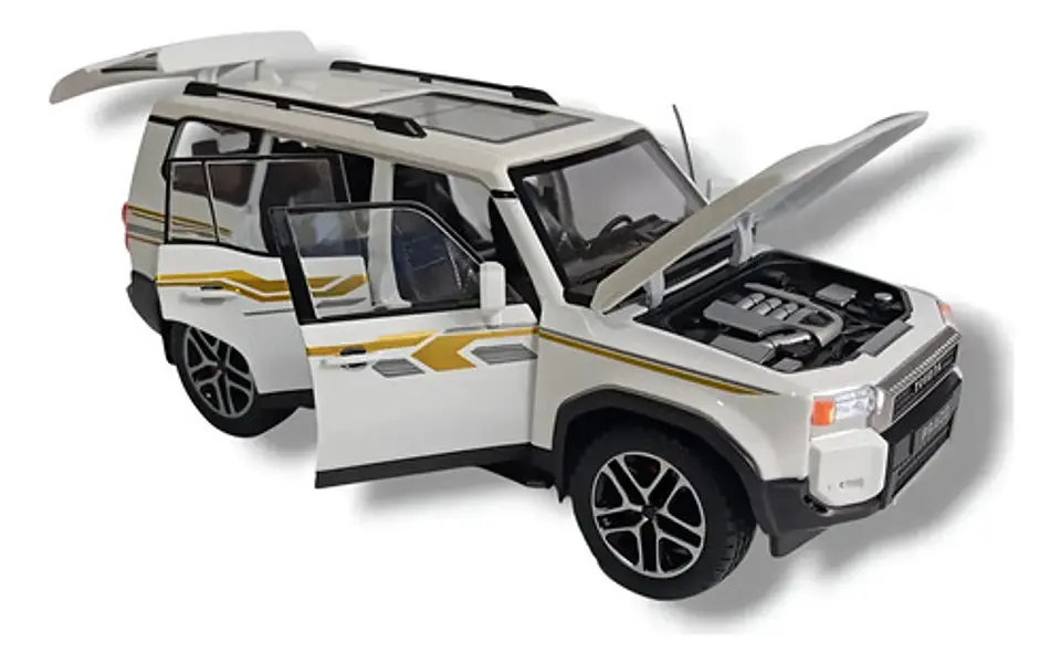 Carro Toyota Prado 2025 A Escala 1:24 Land Cruiser Series 4