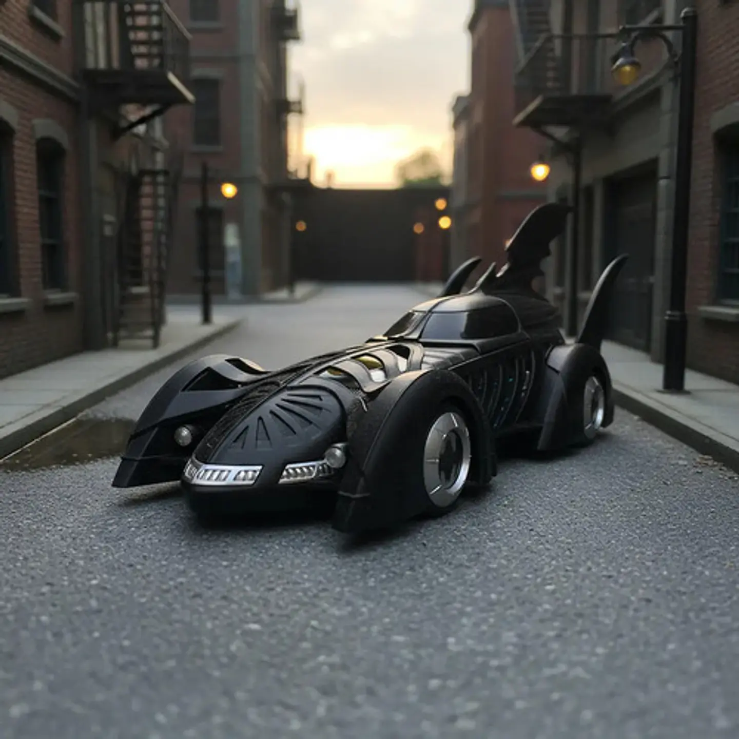 Batimoviles De Batman Metalicos Escala 1:18 Luces Y Sonidos 1