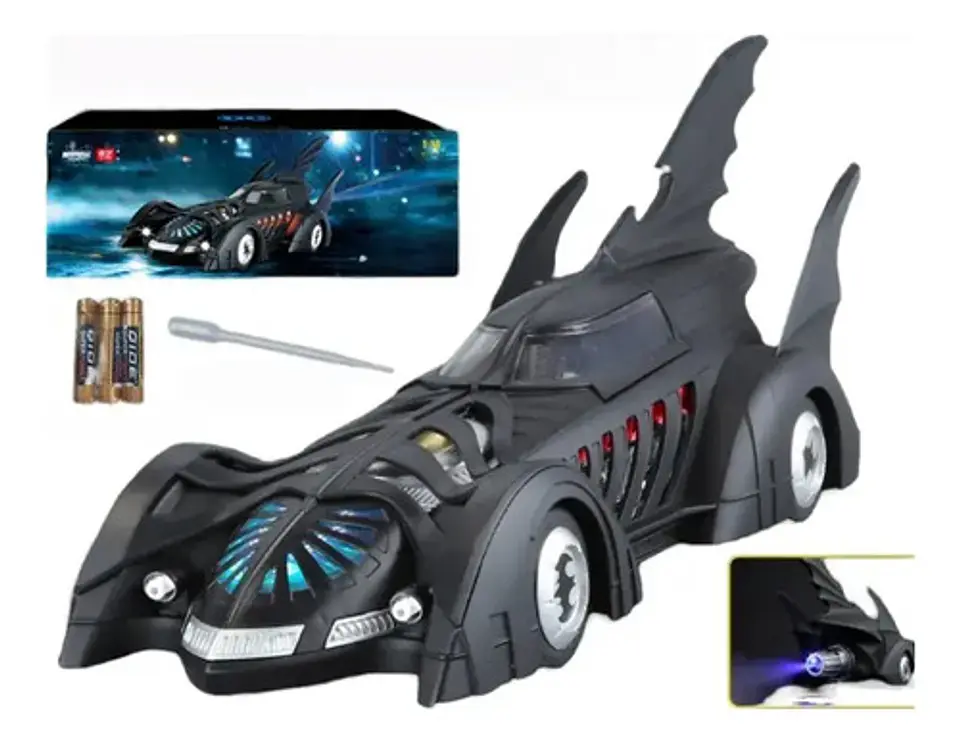 Batimoviles De Batman Metalicos Escala 1:18 Luces Y Sonidos 5