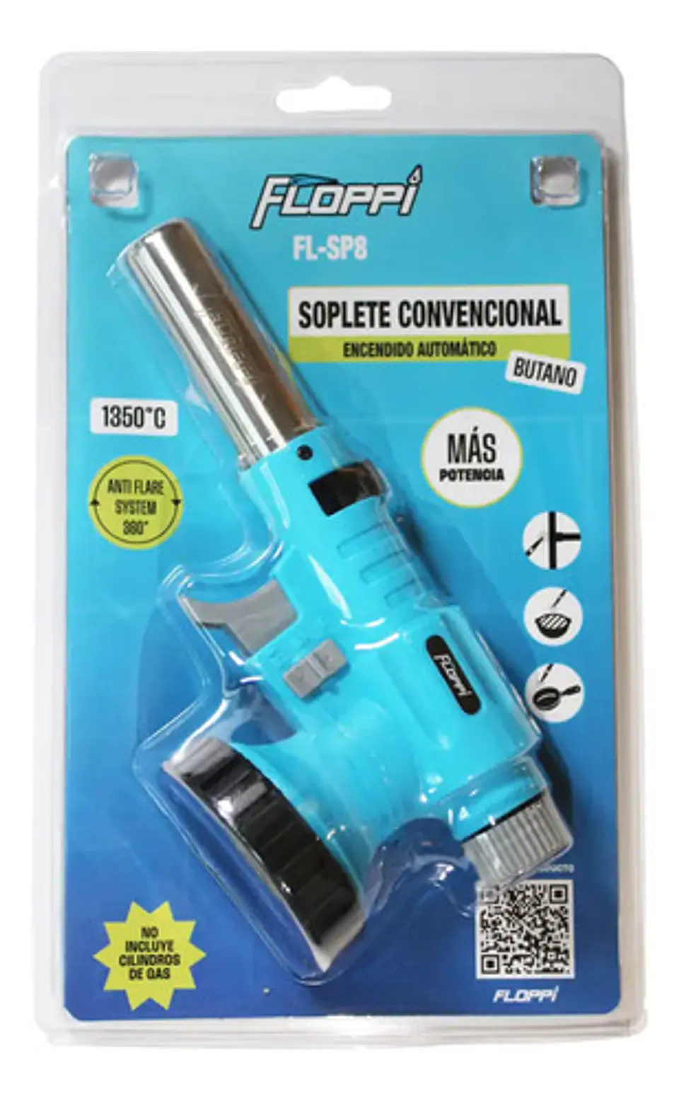 Soplete Flameador Floppi Fl-sp8 Encendido Automático Cocina 1350°c Azul 4