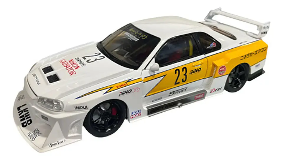 Nissan Skyline Escala 1:18 Auto Metálico Luces Sin Caja 1