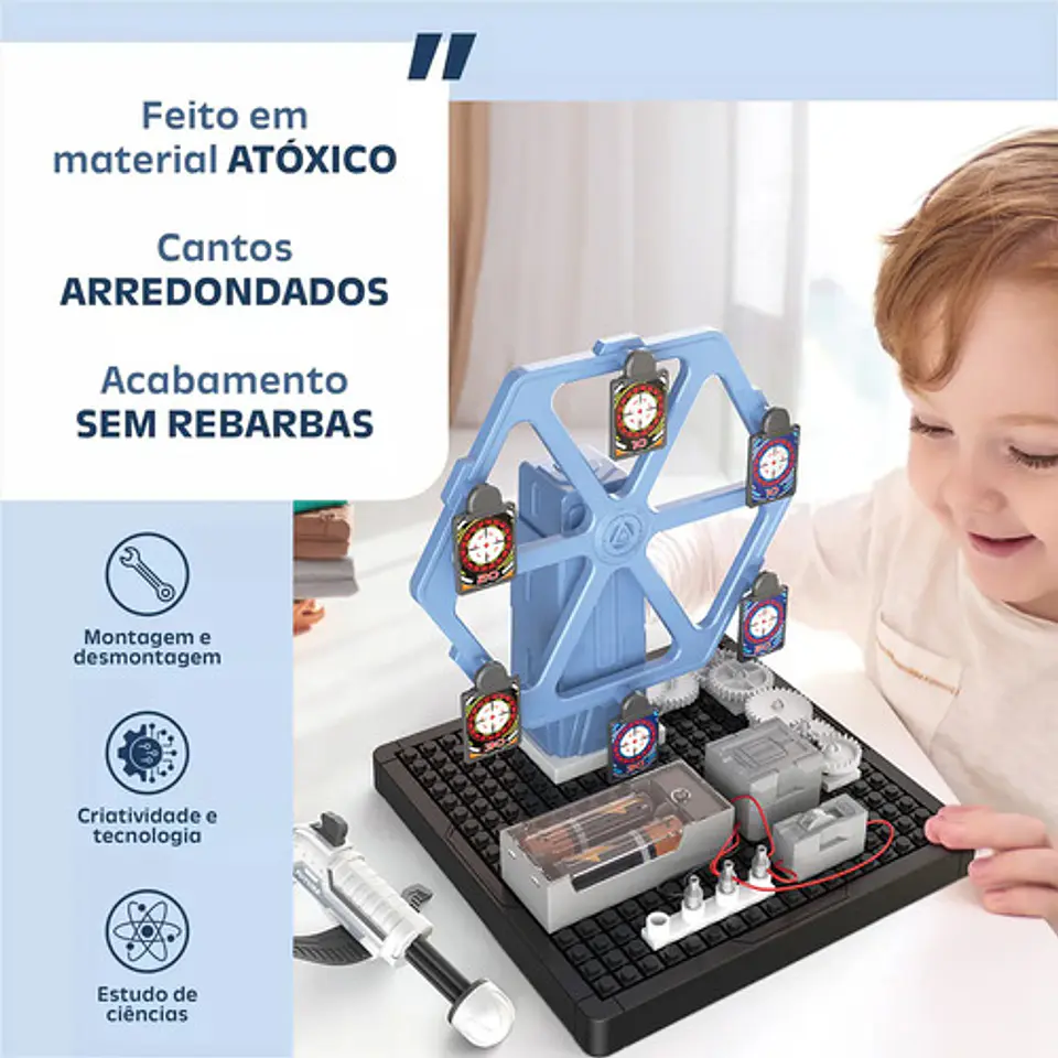Juguete Experimenta Robotica Objetivo Giratorio Arco Flecha 4