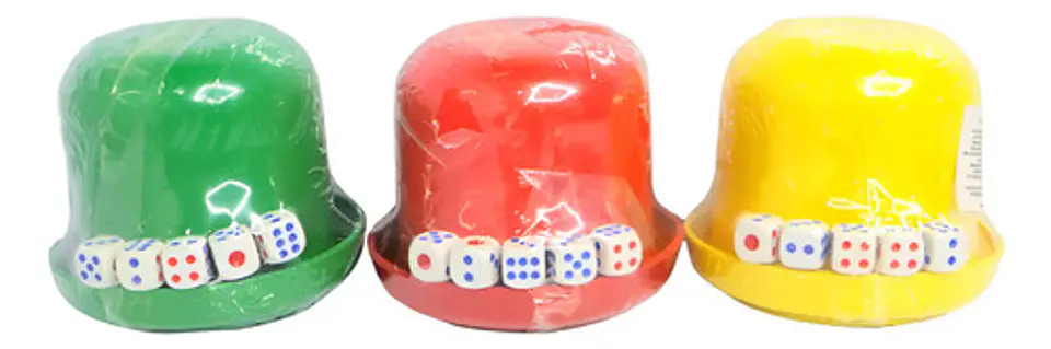 Cacho Mentiroso Cubilete Juego Mesa Vaso Tapa 5 Dados Setx 4 2