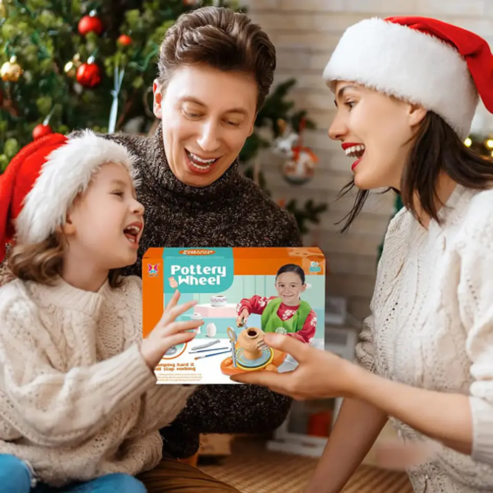 Kit De Ruedas De Cerámica Fedonak Kids Mini Diy Con Arcilla 3