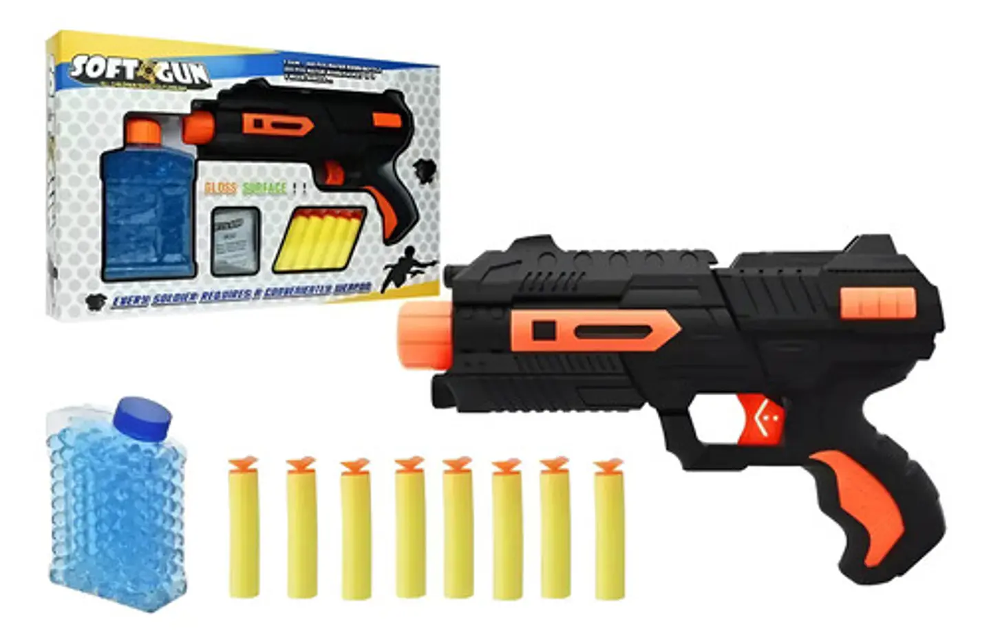 Pistola Juguete Dual Dardos E Hidrogel Softgun Ref. 8820 1
