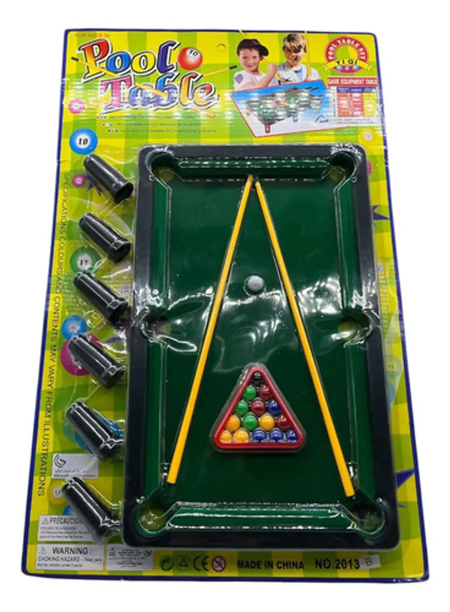 Billar Pool Mesa Con Patas Para Niños Pinata Sorpresas 3