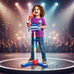 Microfono Karaoke Doble Infantil Niñas Mp3 Efectos - Miniatura 9