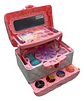 Maquillaje Baul Niña Corazones Brillos Sombras Rosado - Miniatura 1