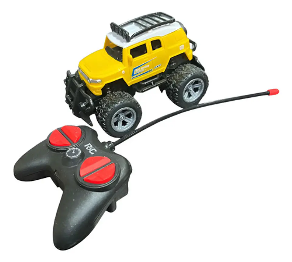 Carro de Juguete 4x4 Lictin Control Remoto Recargable Policía Rojo 1