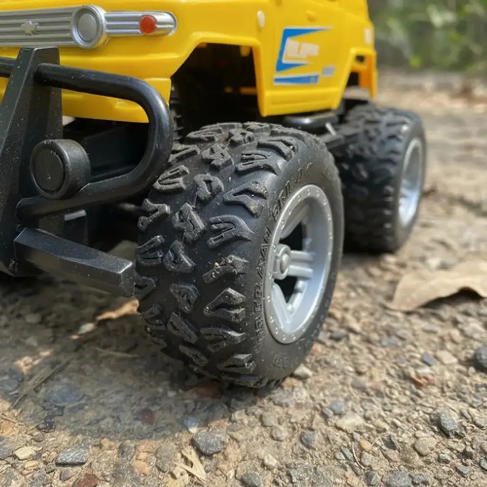Carro de Juguete 4x4 Lictin Control Remoto Recargable Policía Rojo 4