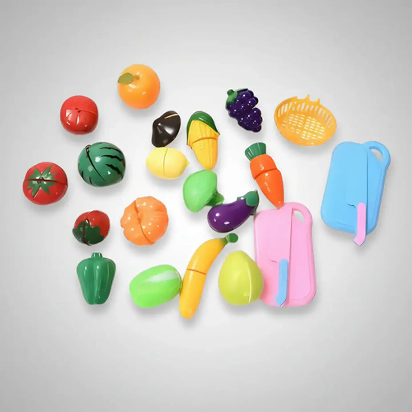 Set  Cocina Infantil Verduras Con Velcro Para Niña Sorpresa 1