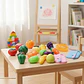 Set  Cocina Infantil Verduras Con Velcro Para Niña Sorpresa - Miniatura 6