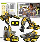 Kit Robot Solar 4 En 1 Hb Toys Educativo Construcción Juguete Amarillo Robot 4 En 1 - Miniatura 3