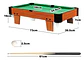 Mesa Billar Pool Tacos Bolas Tiza Organizador Xj8828 73x39x6 - Miniatura 2