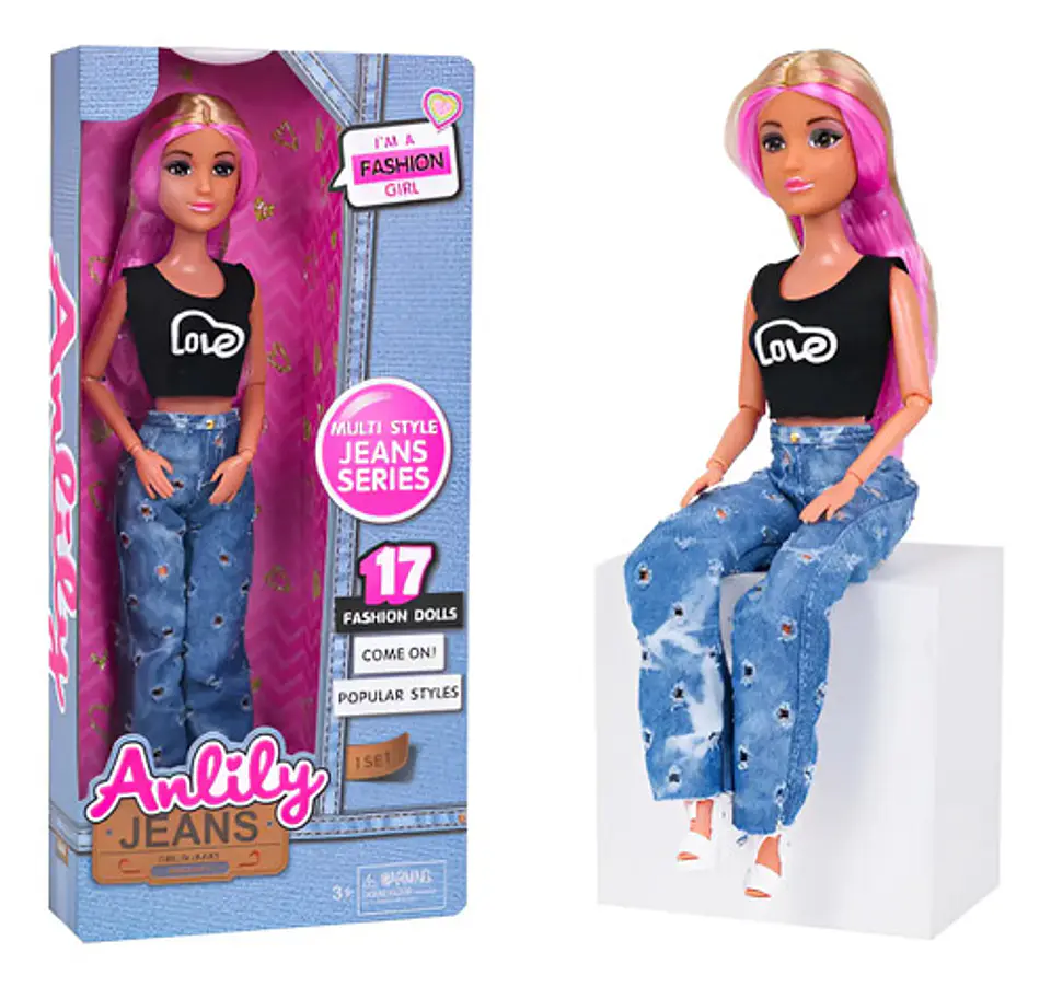 Muñeca Anlily Tipo Fashio Moda 30 Cm Fashionista Femenina 1