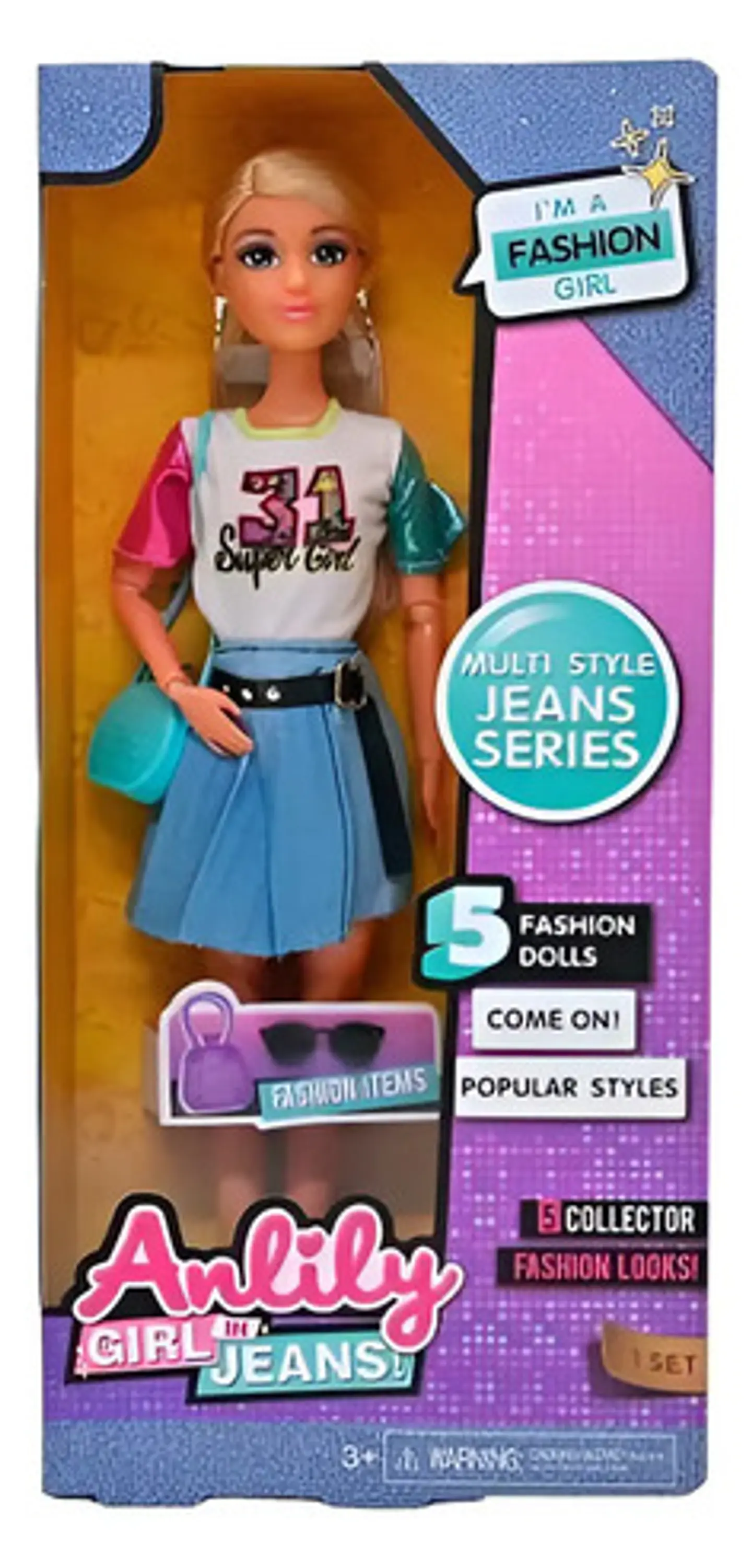 Muñeca Anlily Tipo Fashio Moda 30 Cm Fashionista Femenina 17