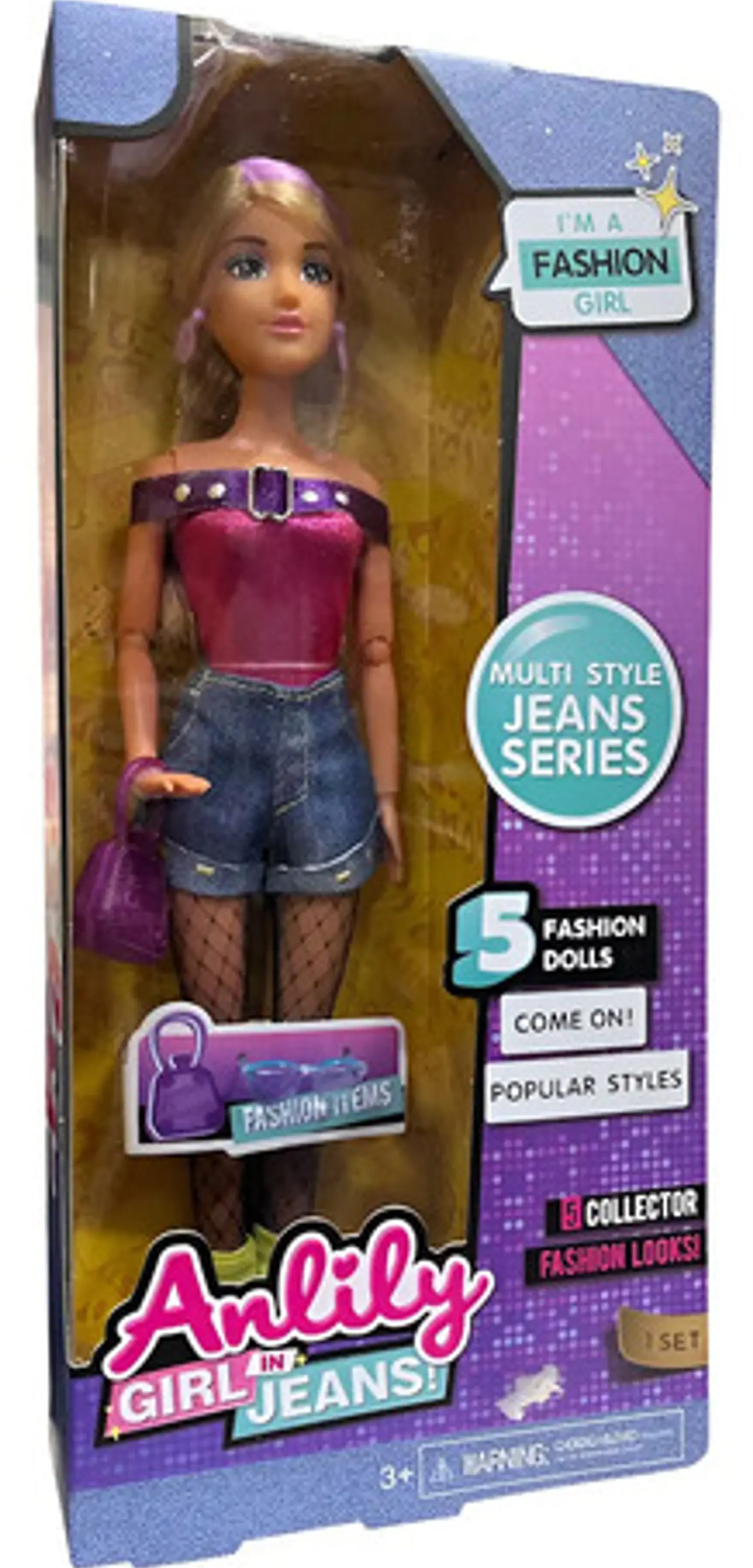 Muñeca Anlily Tipo Fashio Moda 30 Cm Fashionista Femenina 22