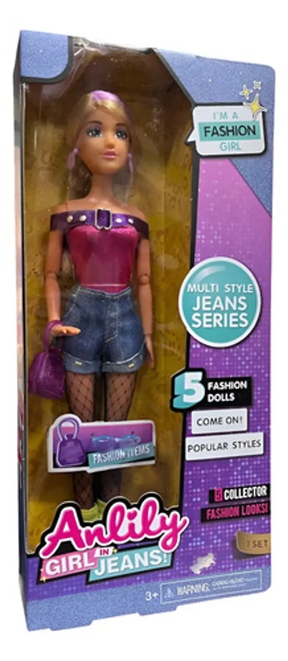Muñeca Anlily Tipo Fashio Moda 30 Cm Fashionista Femenina 22