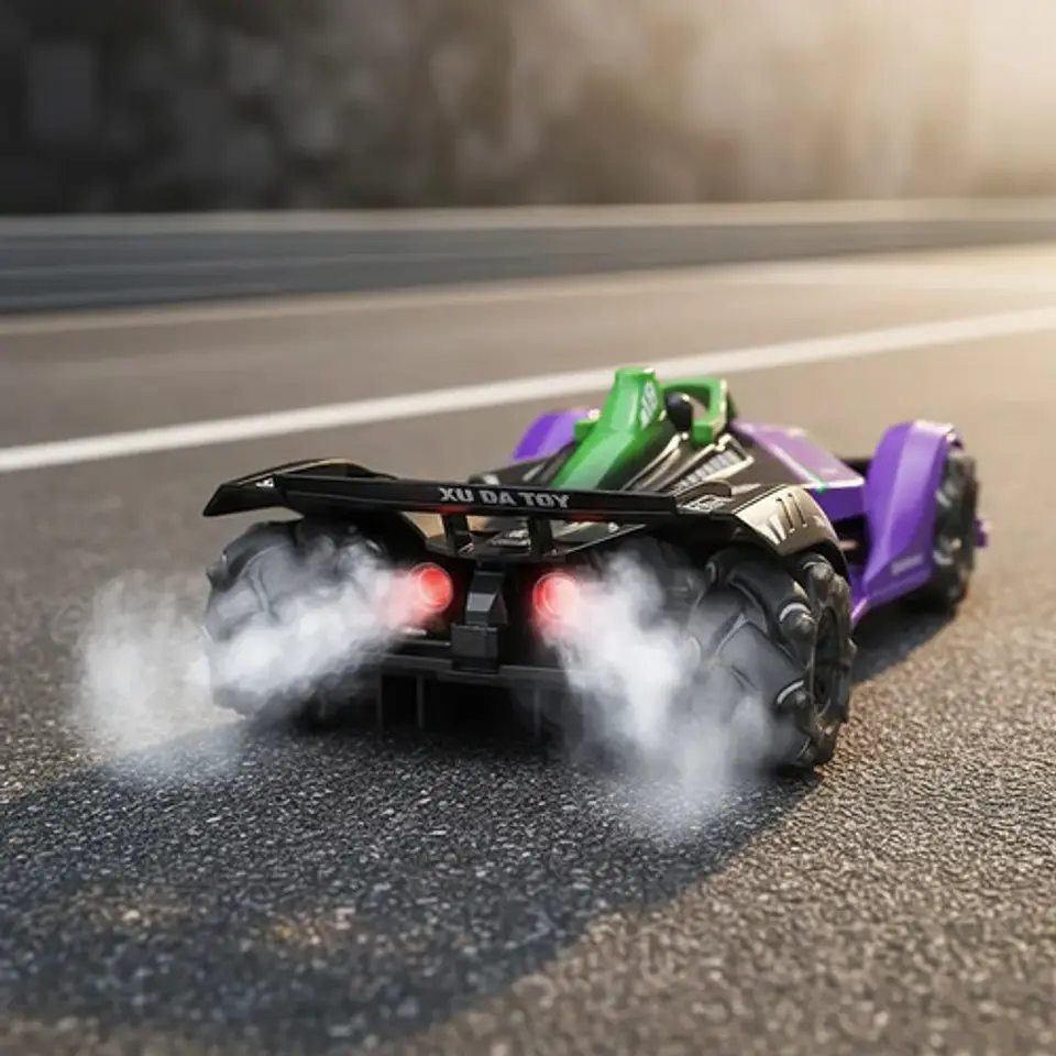 Carro Formula 1 Juguete A Control Remoto Humo Luces Manilla 5