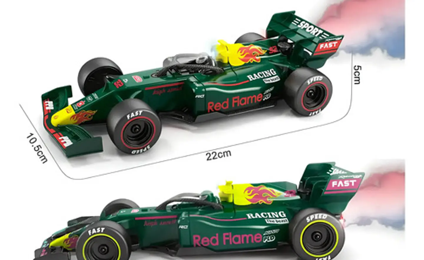 Carro Control Remoto Formula 1 F1 Carreras Con Luz Y Humo 2