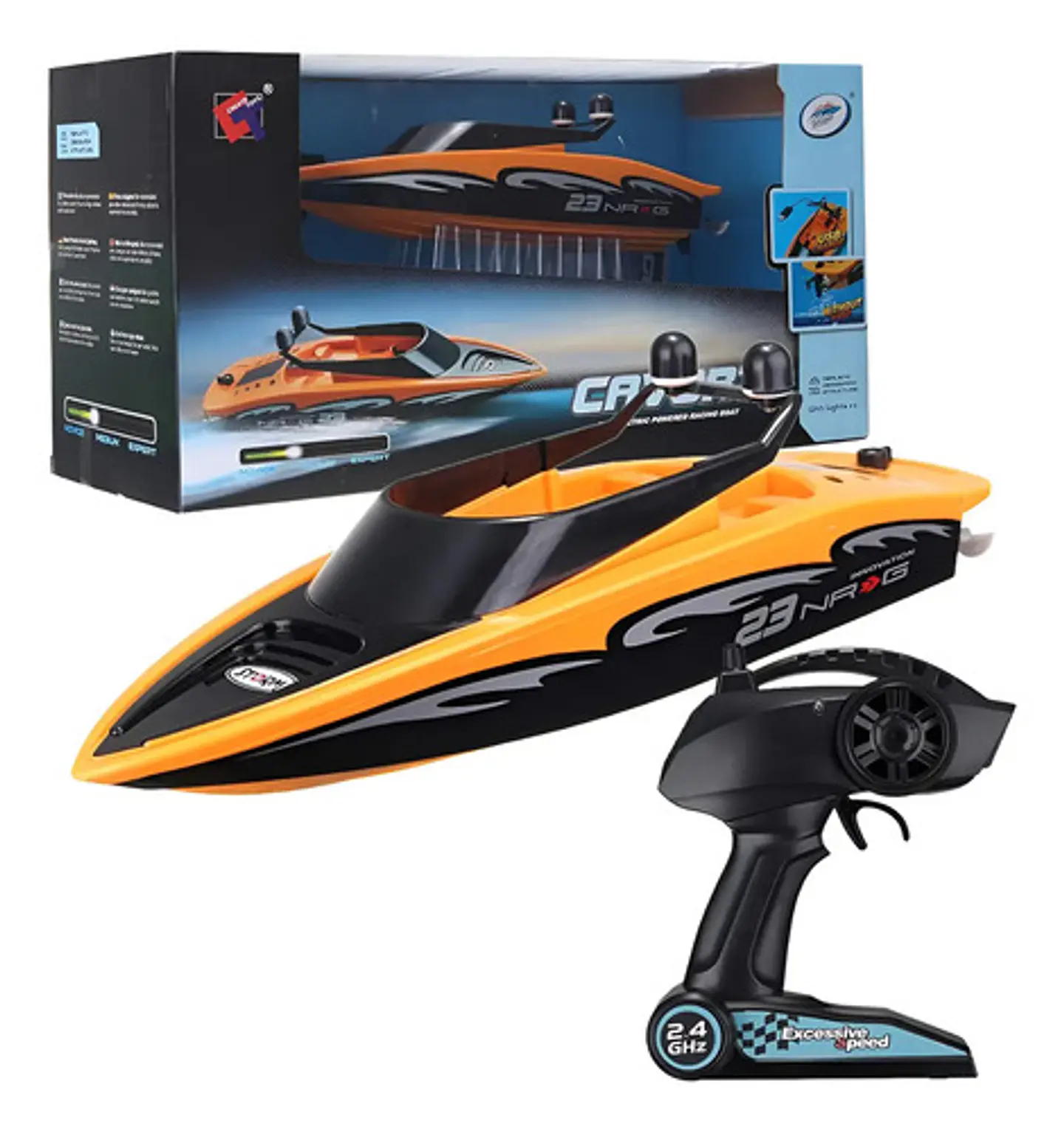 Bote  Lancha De Juguete A Control Remoto Recargable 7