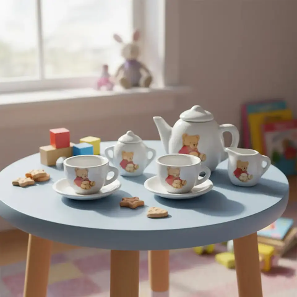 Set De Mini Te Infantil 8 Pcs Juego Niñas Ceramica Infantil 2