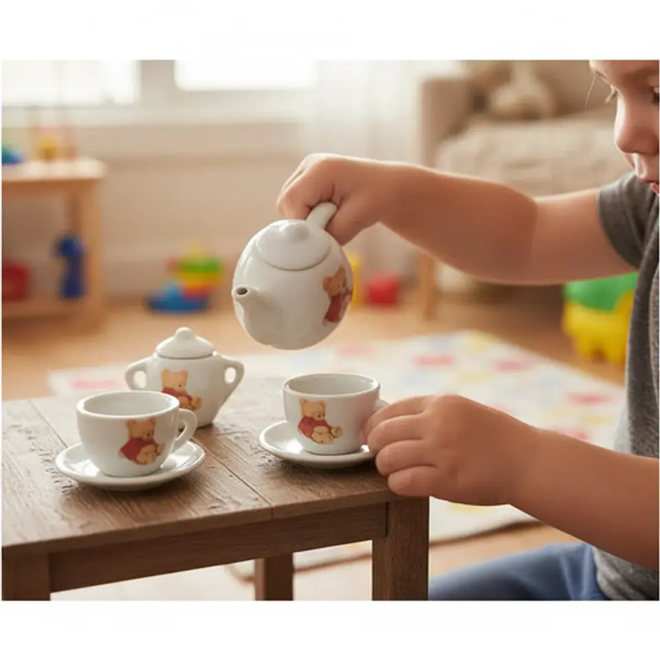 Set De Mini Te Infantil 8 Pcs Juego Niñas Ceramica Infantil 6