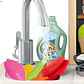 Cocina Funcional Luz Sonido Vapor Burbujas Agua 75cm 63 Pz Azul Petróleo - Miniatura 3